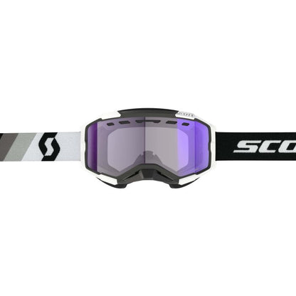 SCOTT FURY LS SNOWX PREMIUM BLACK/WHITE "LS" BLUE CHROME