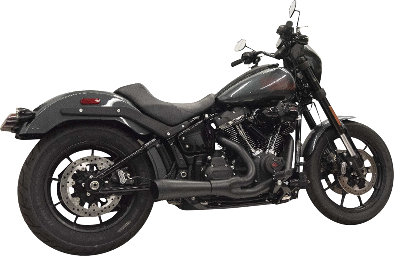 BASSANI XHAUST 2-into-1 Ripper Exhaust System with Megaphone Muffler - Short - Chrome - 49-State - M8 Softail 1S75E