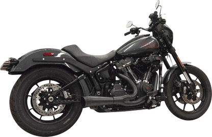 BASSANI XHAUST 2-into-1 Ripper Exhaust System with Megaphone Muffler - Short - Chrome - 49-State - M8 Softail 1S75E