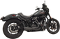 BASSANI XHAUST 2-into-1 Ripper Exhaust System with Megaphone Muffler - Short - Chrome - 49-State - M8 Softail 1S75E