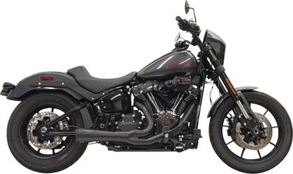 BASSANI XHAUST 2-into-1 Ripper Exhaust System with Megaphone Muffler - Short - Chrome - 49-State - M8 Softail 1S75E