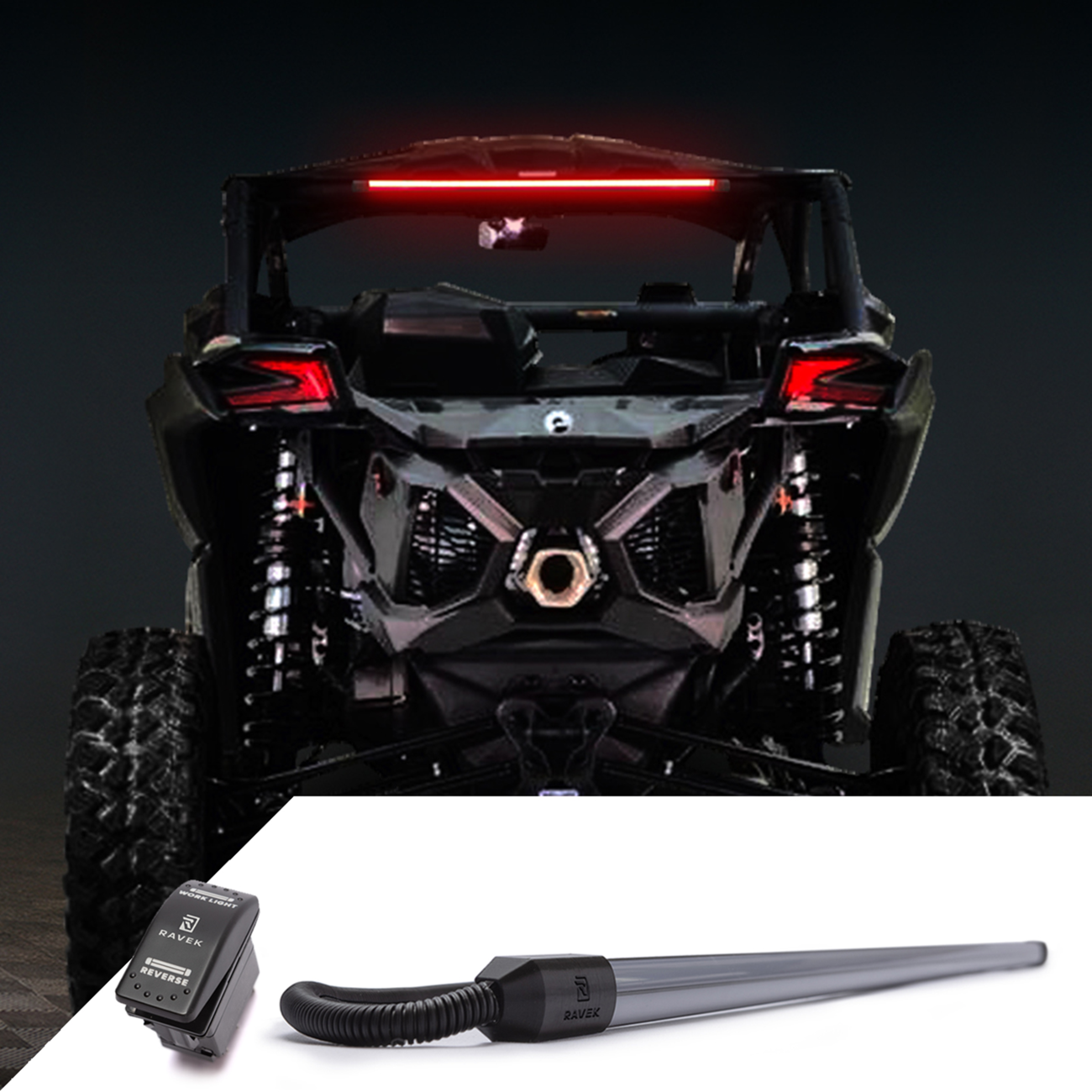 RAVEK Multi-Function Taillight - Maverick/Commander 65-3006
