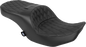 DRAG SPECIALTIES SEATS Forward Position Freedom Seat - Vinyl - Black Double Diamond Stitch - FLH/FLT '23-'25 4715B