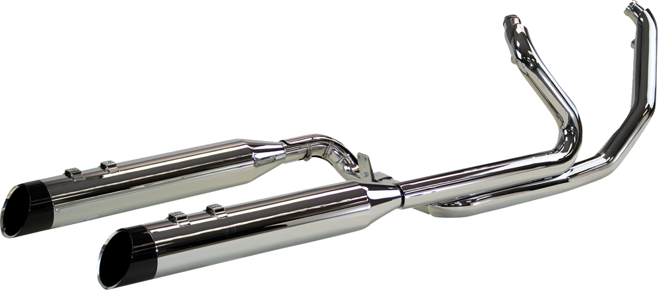 KHROME WERKS 2-into-1-into-2 Dominator-SR Exhaust System - Chrome - Without End Caps - Twin Cam Touring 200630-SR