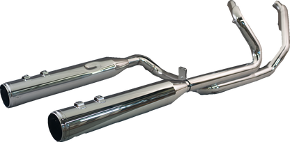 KHROME WERKS 2-into-1-into-2 Dominator-SR Exhaust System - Chrome - Without End Caps - Twin Cam Touring 200630-SR
