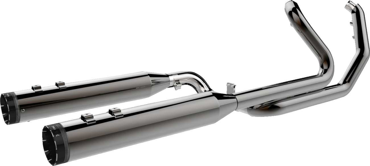 KHROME WERKS 2-into-1-into-2 Dominator-SR Exhaust System - Eclipse - Without End Caps - M8 Touring 201810A-SR