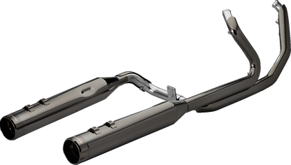 KHROME WERKS 2-into-1-into-2 Dominator-SR Exhaust System - Eclipse - Without End Caps - M8 Touring 201810A-SR