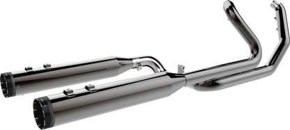 KHROME WERKS 2-into-1-into-2 Dominator-SR Exhaust System - Eclipse - Without End Caps - Twin Cam Touring 201830-SR