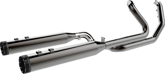 KHROME WERKS 2-into-1-into-2 Dominator-SR Exhaust System - Eclipse - Without End Caps - Twin Cam Touring 201830-SR