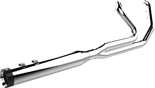 KHROME WERKS 2-into-1 Outlaw-SR Exhaust System - Chrome - Without End Cap - M8 Touring 200770-SR