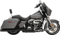 KHROME WERKS 2-into-1-into-2 Dominator-SR Exhaust System - Black - Without End Caps - M8 Touring 200810A-SR