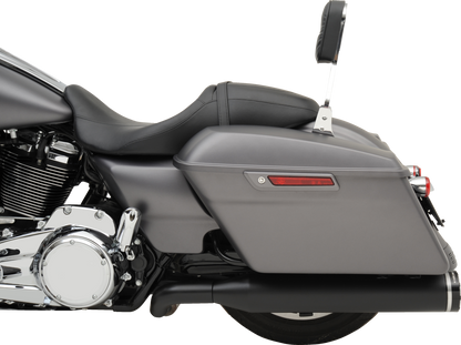 KHROME WERKS 2-into-1-into-2 Dominator-SR Exhaust System - Black - Without End Caps - M8 Touring 200810A-SR