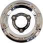 TRASK Derby Cover with Power Plate - Chrome/Black - Kit - '17-'25 Harley-Davidson TM-0051-CH-BK