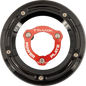 TRASK Derby Cover with Power Plate - Black/Red - Kit - '17-'25 Harley-Davidson TM-0051-BK-RD