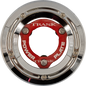 TRASK Derby Cover with Power Plate - Chrome/Red - Kit - '18-'25 Softail TM-0052-CH-RD
