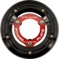 TRASK Derby Cover with Power Plate - Black/Red - Kit - '18-'25 Softail TM-0052-BK-RD