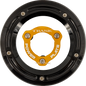 TRASK Derby Cover with Power Plate - Black/Gold - Kit - '17-'25 Harley-Davidson TM-0051-BK-GD