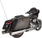 S&S CYCLE 4-1/2" MK45 Performance Mufflers - Chrome with Chrome Tracer 550-0624