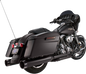 S&S CYCLE 4-1/2" MK45 Performance Mufflers - Black with Black Tracer 550-0625