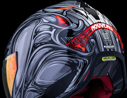 ICON Domain™ Helmet - Nouveau - Silver - Large 0101-18526