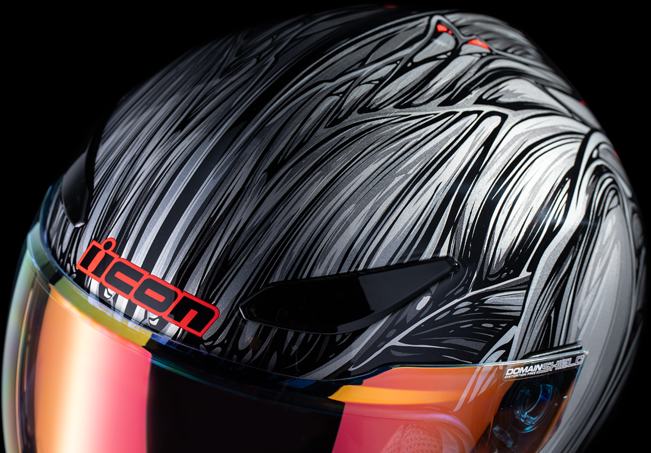 ICON Domain™ Helmet - Nouveau - Silver - 2XL 0101-18528