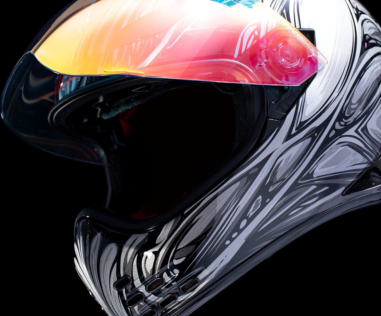 ICON Domain™ Helmet - Nouveau - Silver - XL 0101-18527