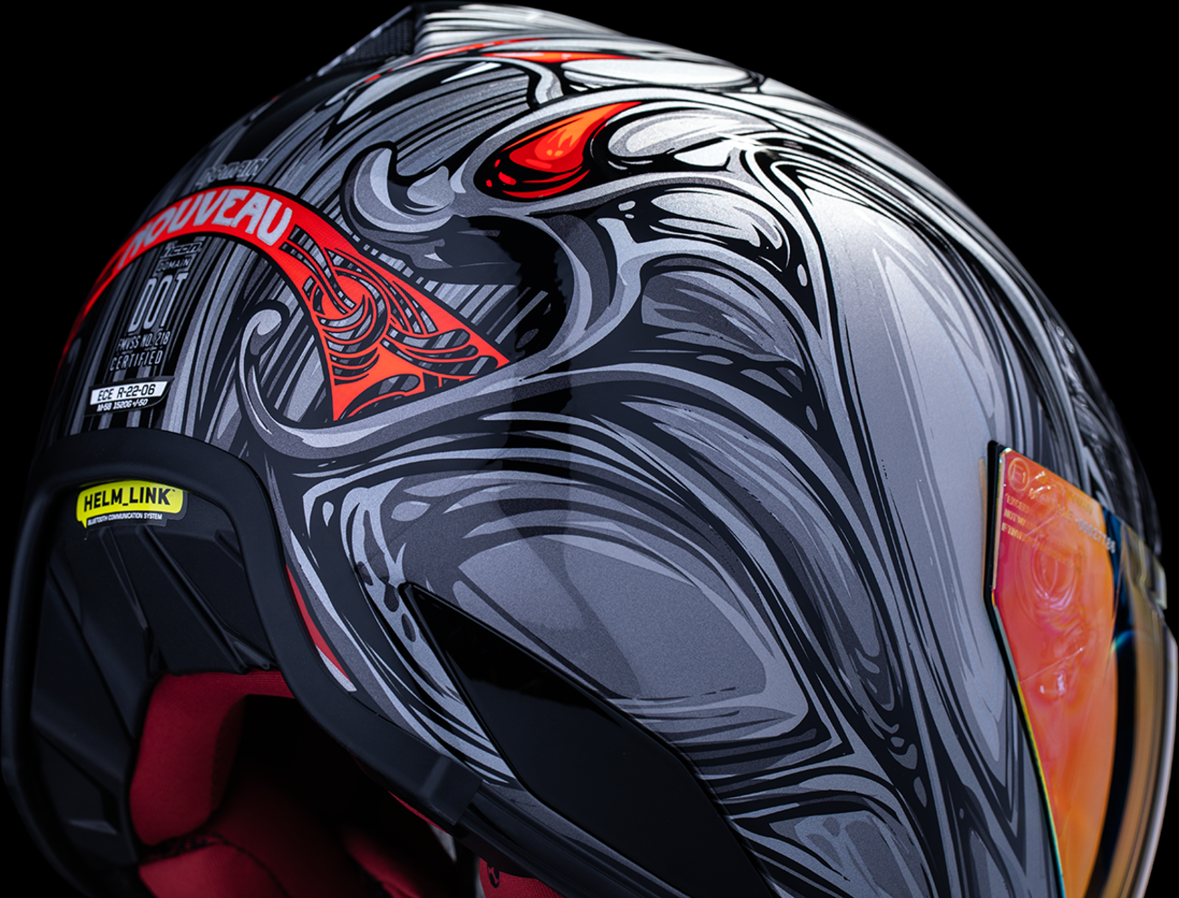 ICON Domain™ Helmet - Nouveau - Silver - 3XL 0101-18529