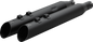 KHROME WERKS HP-Plus® Slip-On Mufflers - Slash-Up - 4"- M8 - Black 40FSL-1011-BLK