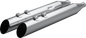 KHROME WERKS HP-Plus® Slip-On Mufflers - Slash Up - 4" - Trike/Twin Cam - Chrome 40FSL-1021-CHR