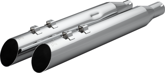 KHROME WERKS HP-Plus® Slip-On Mufflers - Slash-Up - 4" - M8 - Chrome 40FSL-1011-CHR
