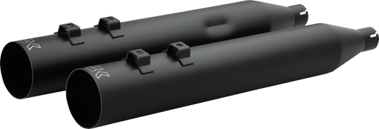 KHROME WERKS HP-Plus® Slip-On Mufflers - Straight Cut - 4" - Trike/Twin Cam - Black 40FST-1021-BLK