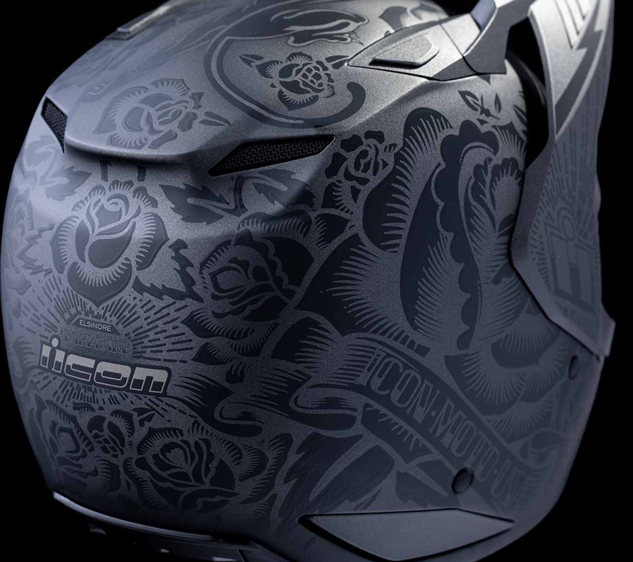 ICON Elsinore™ Helmet - Darkgard - Black - XL 0101-18342