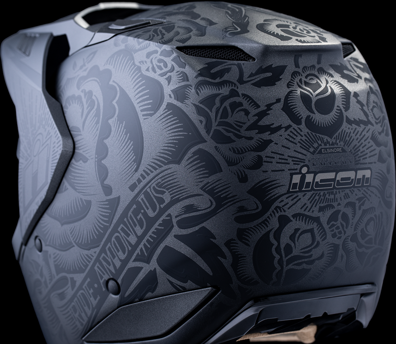 ICON Elsinore™ Helmet - Darkgard - Black - Medium 0101-18340