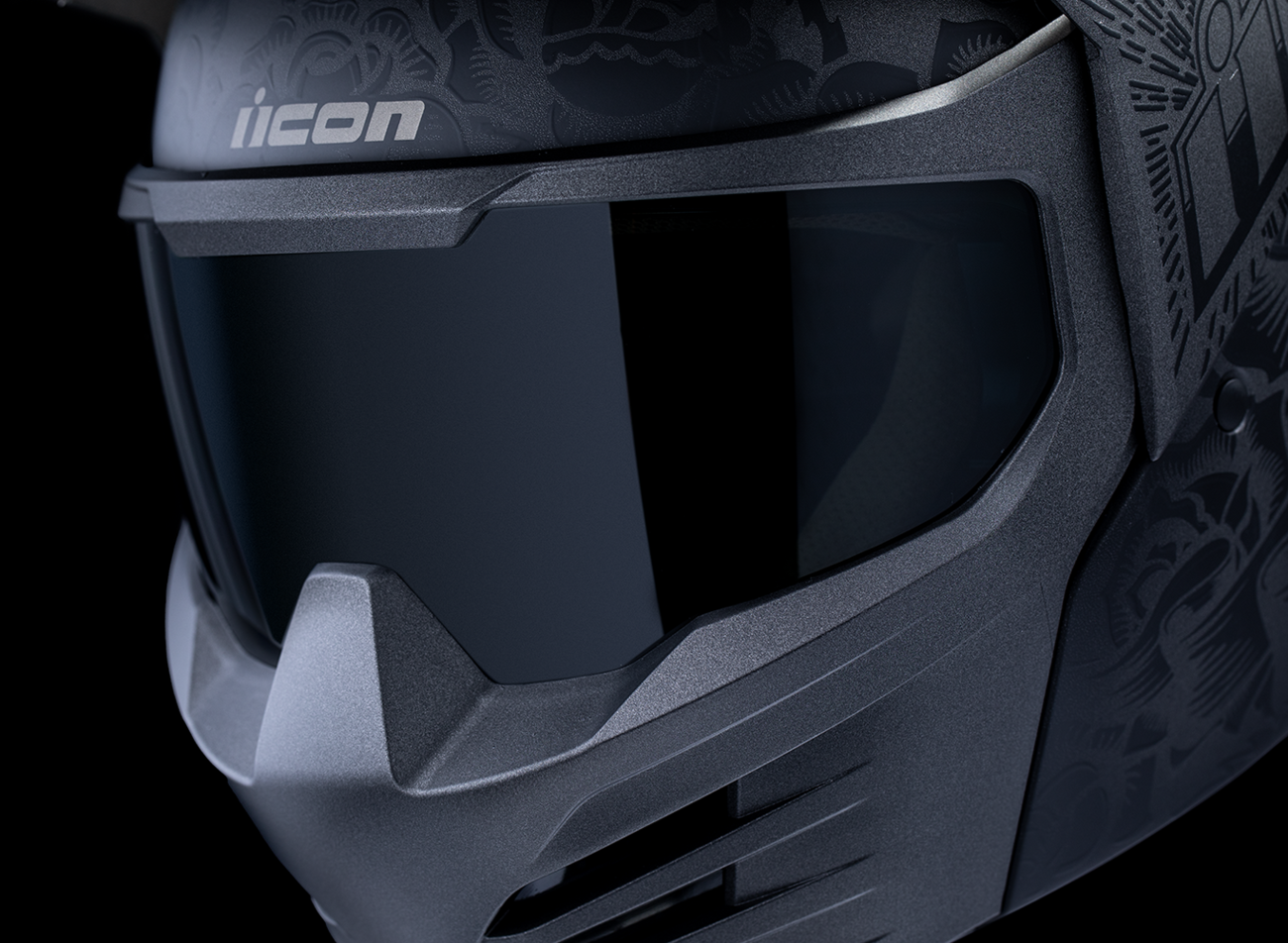 ICON Elsinore™ Helmet - Darkgard - Black - Medium 0101-18340