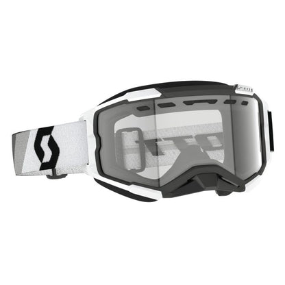 FURY SNOW CROSS PREM BLA/WHI CLEAR LENS