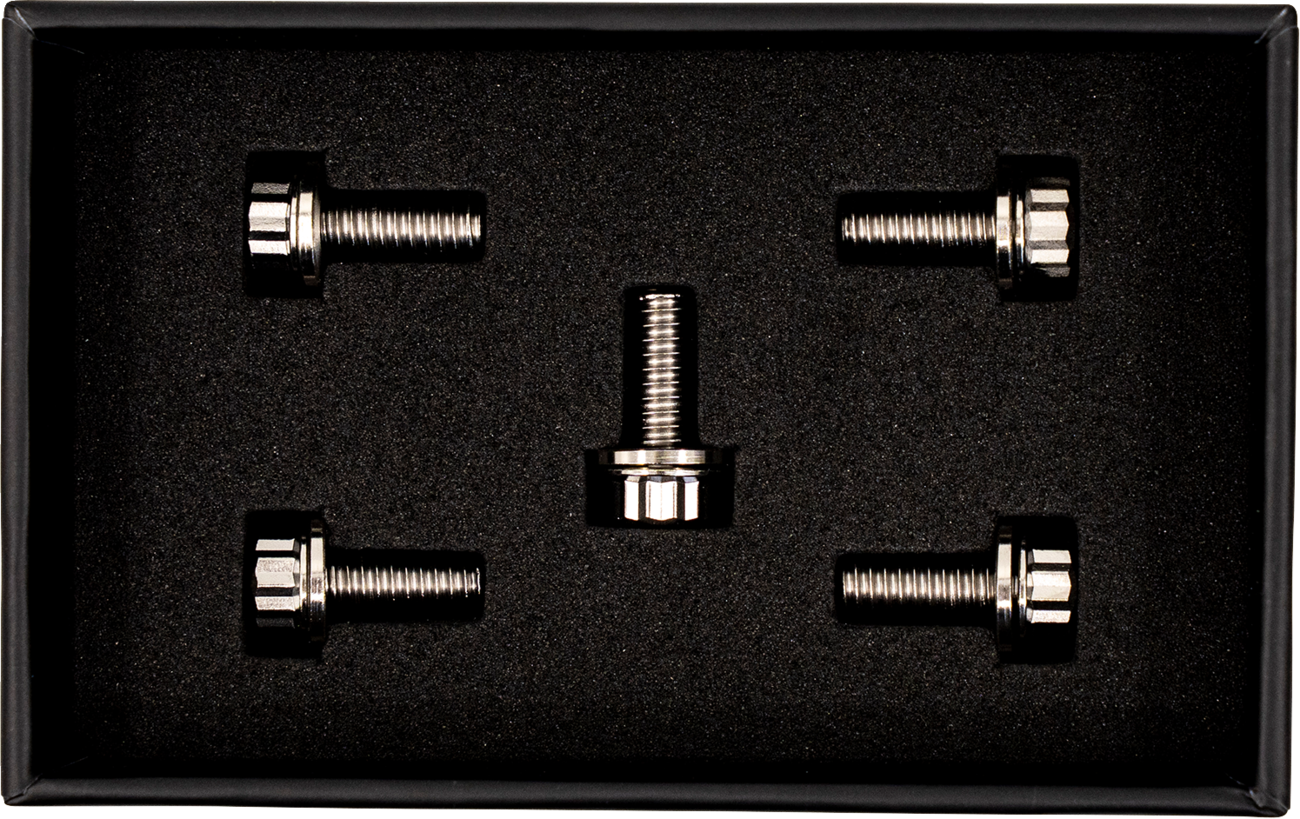TRASK Bitchin' Bolts Hardware Kit - Titanium - M8 - Derby Cover TM-1050-A