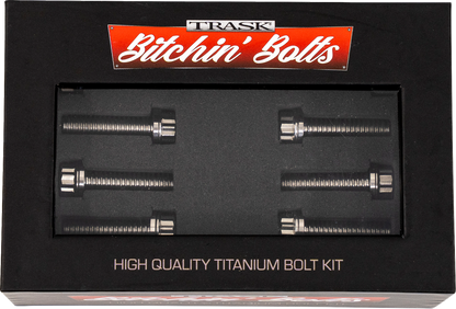 TRASK Bitchin' Bolts Hardware Kit - Titanium - M8 - Lifter Block TM-1050-B