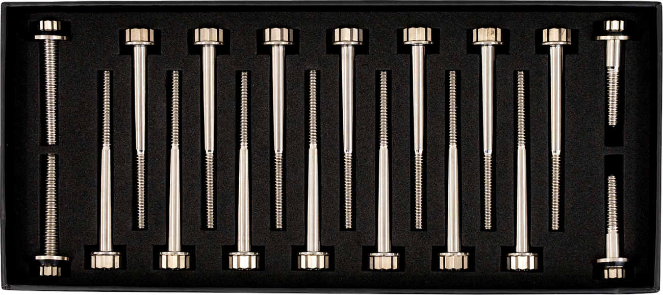 TRASK Bitchin' Bolts Hardware Kit - Titanium - M8 - Crankcase TM-1050-H