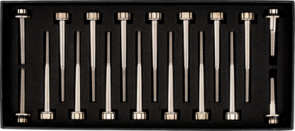 TRASK Bitchin' Bolts Hardware Kit - Titanium - M8 - Crankcase TM-1050-H