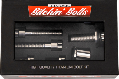 TRASK Bitchin' Bolts Hardware Kit - Titanium - M8 - Coil and Horn TM-1050-J