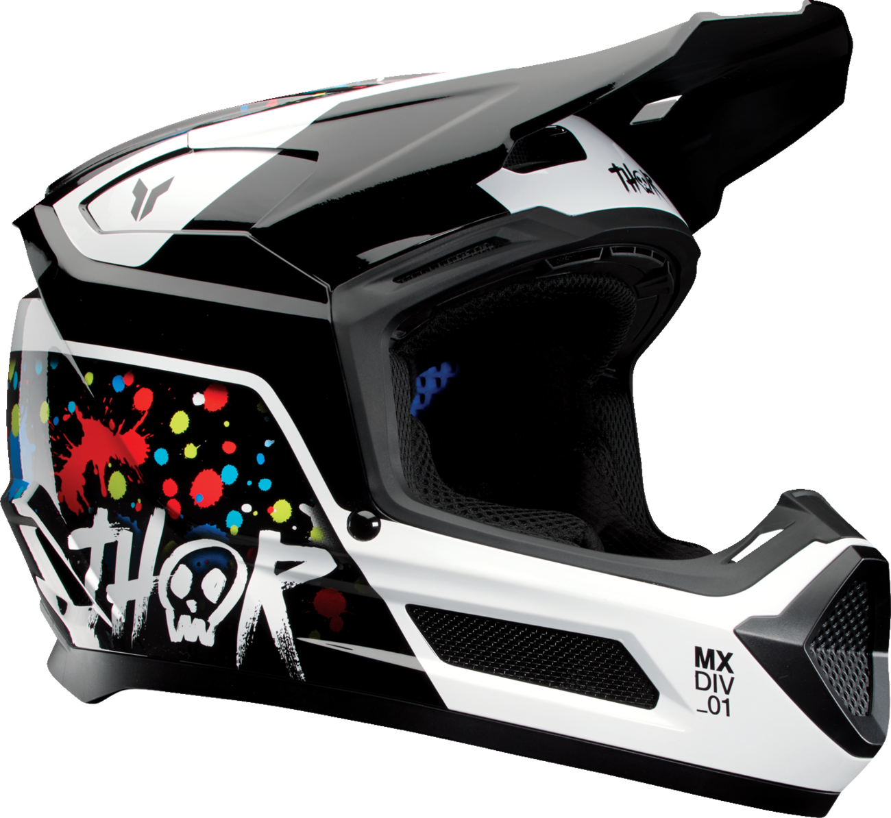 THOR Youth Fleet Helmet - Splat - Black - Medium 0111-1766