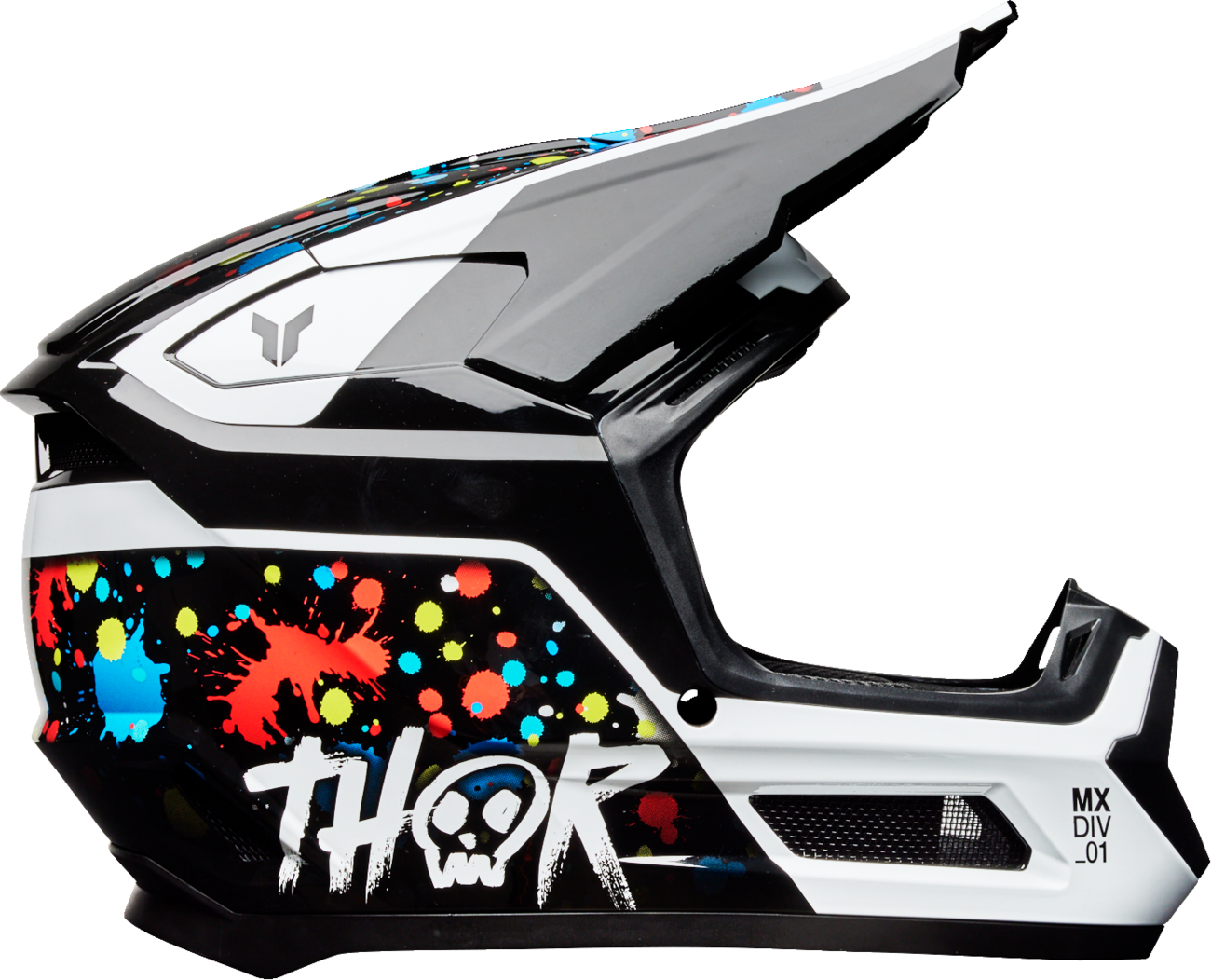 THOR Youth Fleet Helmet - Splat - Black - Medium 0111-1766