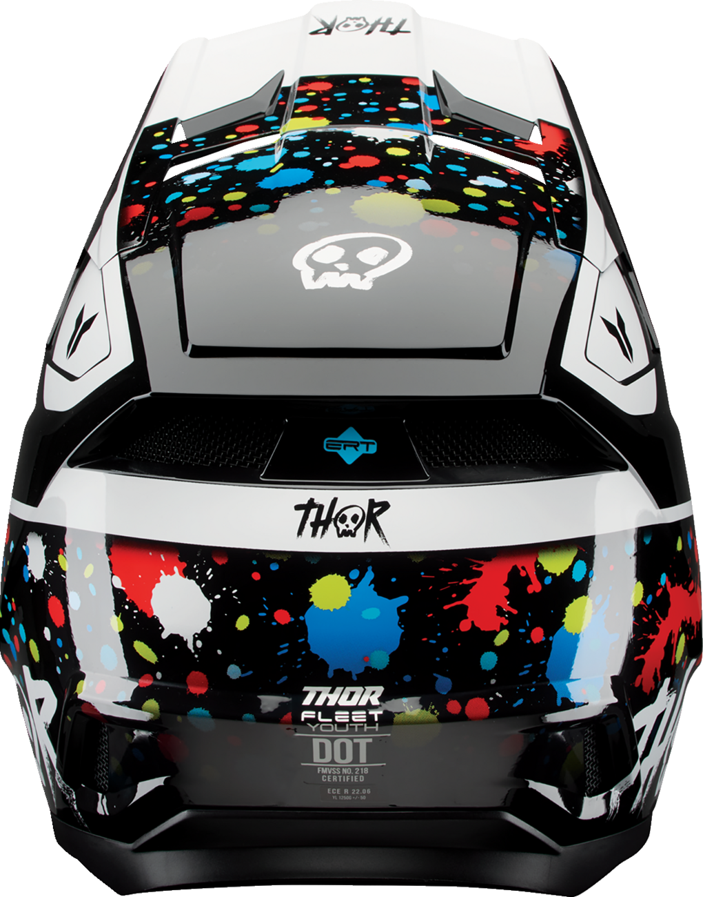 THOR Youth Fleet Helmet - Splat - Black - Medium 0111-1766