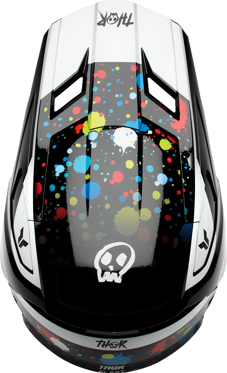 THOR Youth Fleet Helmet - Splat - Black - Medium 0111-1766