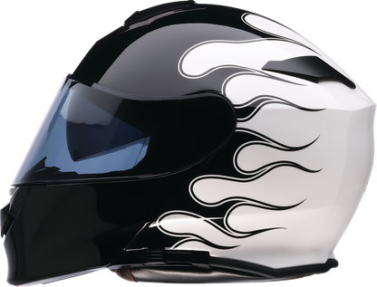 Z1R Solaris 2.0 Modular Helmet - Flame - Black/White - XS 0100-2658