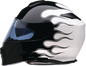Z1R Solaris 2.0 Modular Helmet - Flame - Black/White - Small 0100-2659