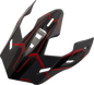 Z1R Range 2.0 Peak Replacement for Voyager and Rotor Helmets - Black and Red (Part #0132-1912)