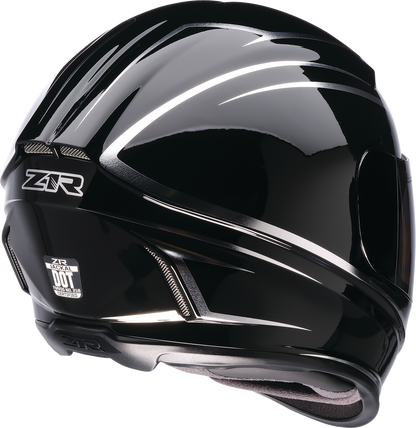 Z1R Jackal Helmet - Foil - Black/Silver - Large 0101-18413
