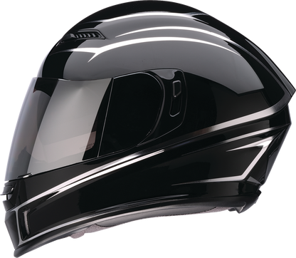 Z1R Jackal Helmet - Foil - Black/Silver - 2XL 0101-18415