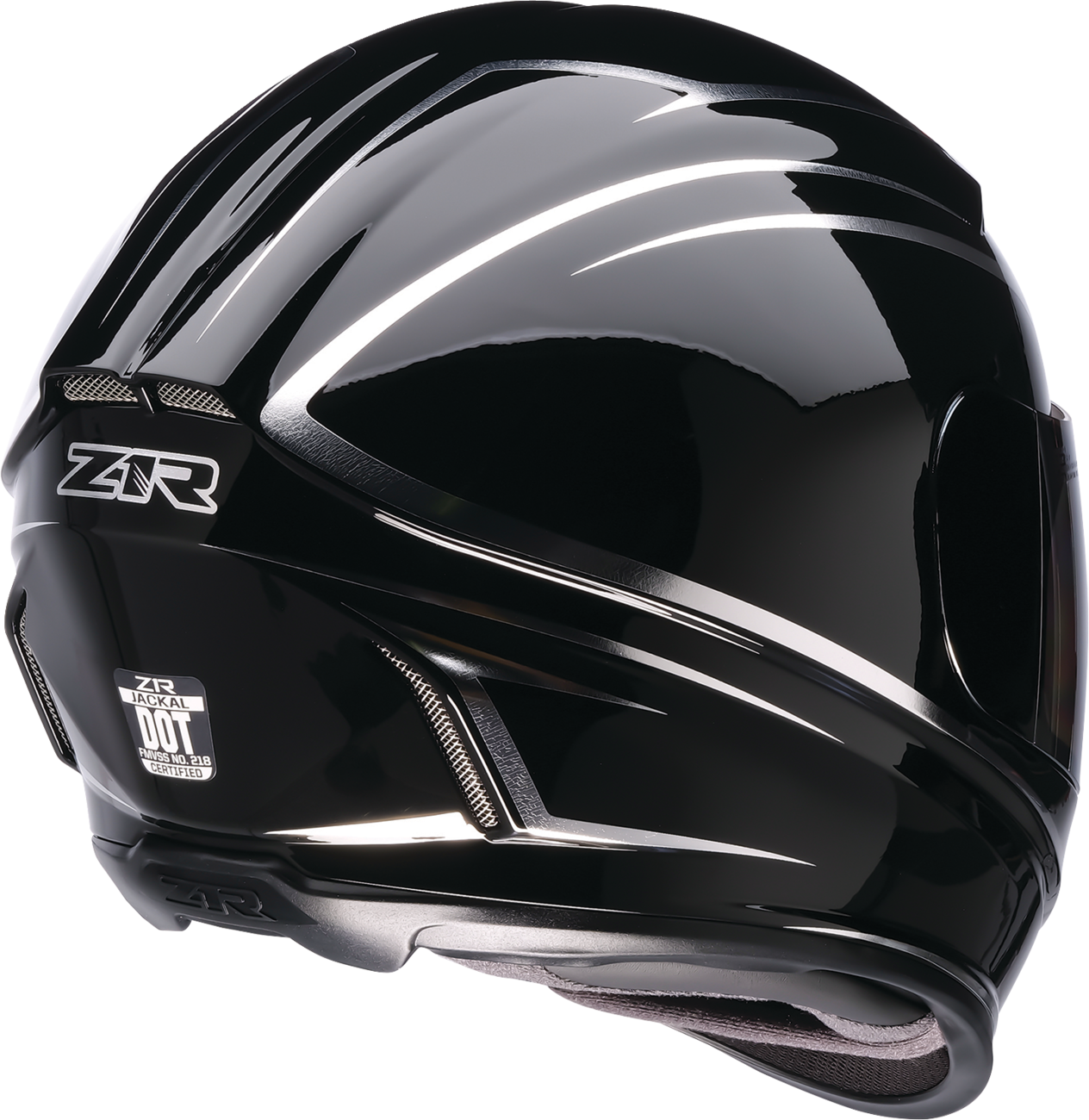 Z1R Jackal Helmet - Foil - Black/Silver - 2XL 0101-18415